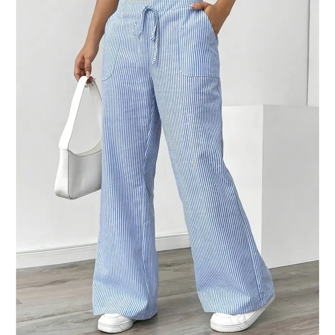 Amber™ | Pantaloni Striati Con Tasche