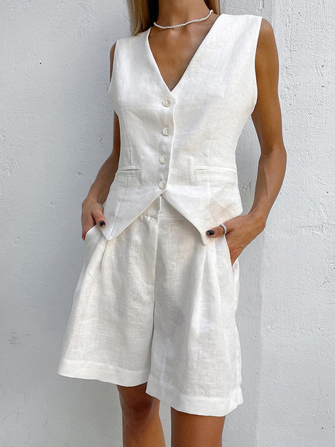 Set di pantaloni corti a due pezzi Sophia Cover Up