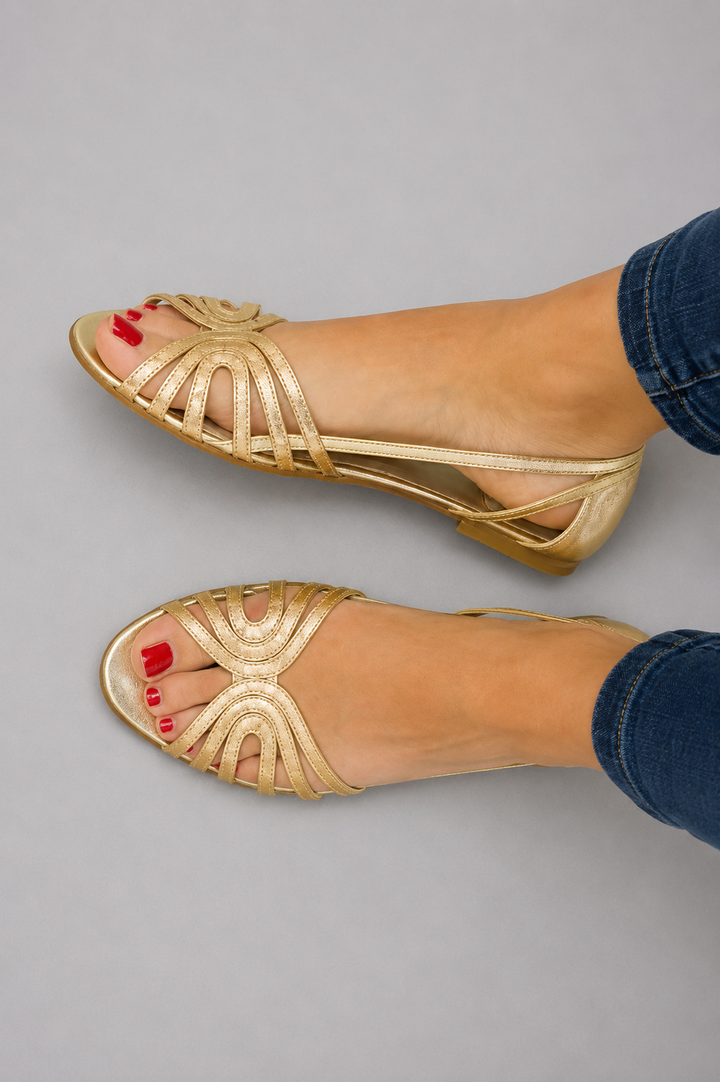 Eleonora | Sandali Dorati Luce d'Estate