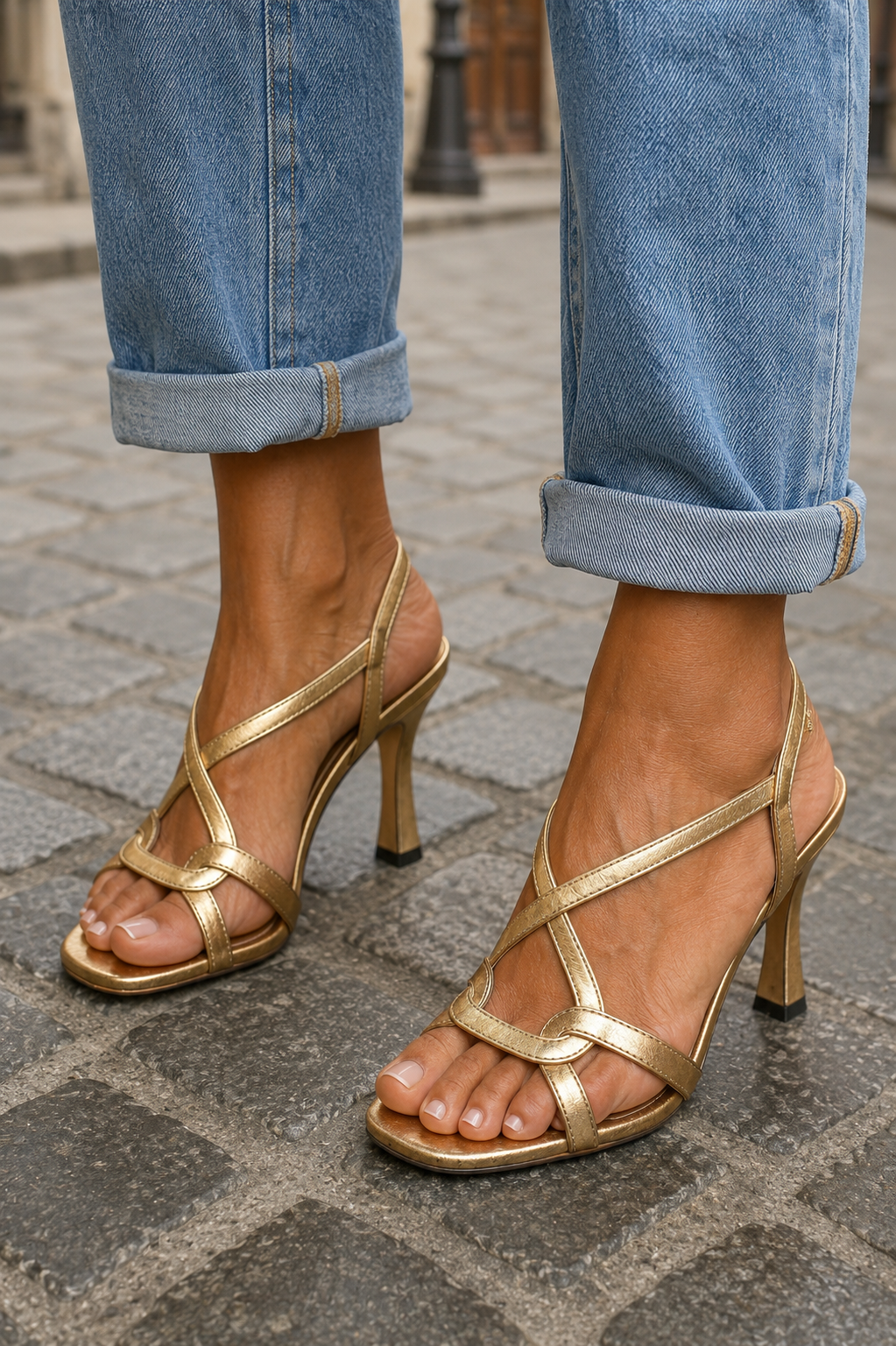 Cassie | Tacchi Charm d'Estate Dorati