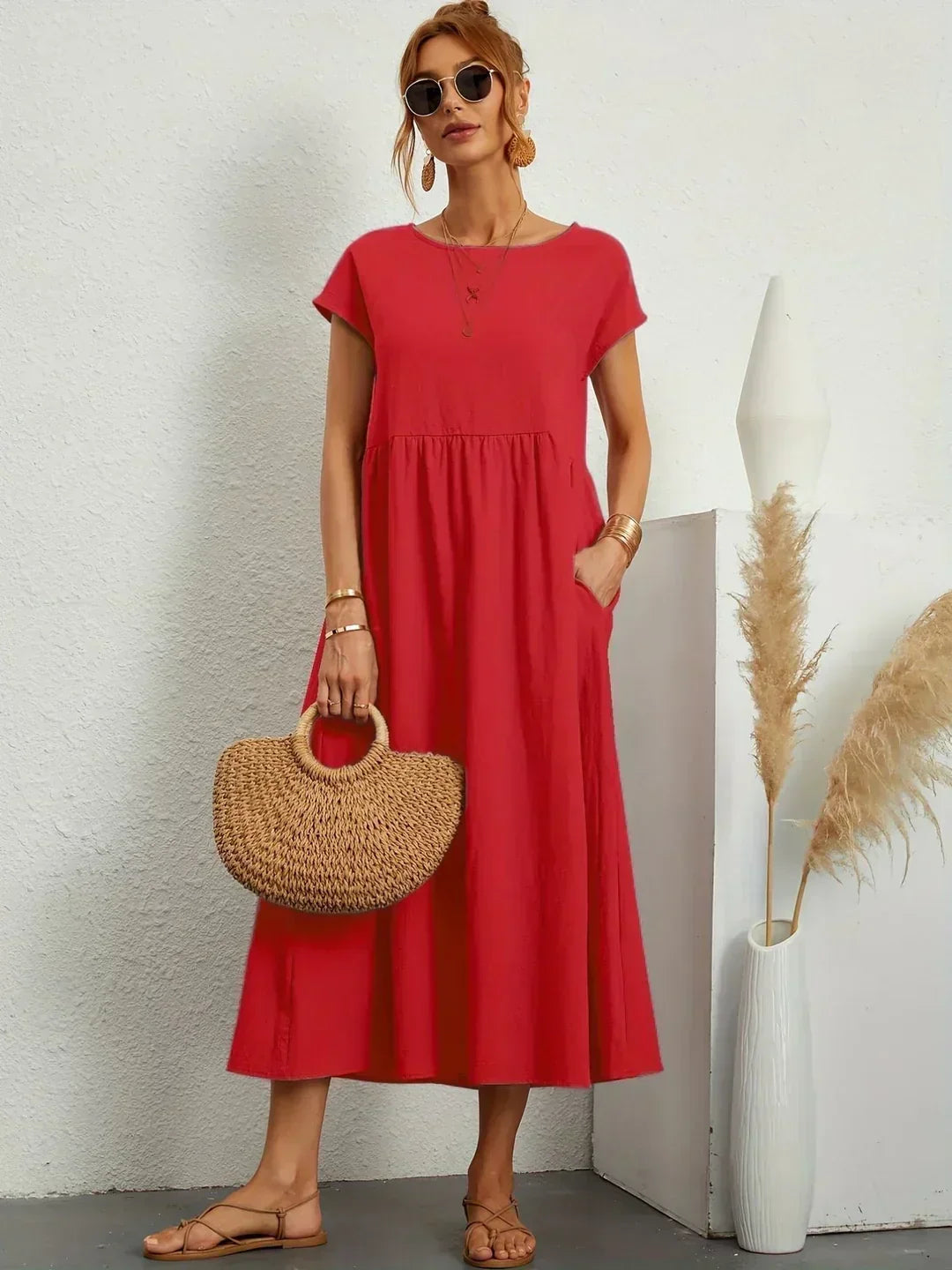 Ursina™ | Abito Midi Fluido