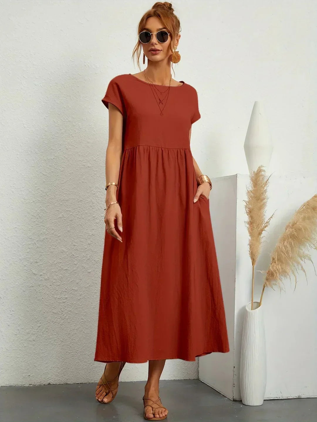 Ursina™ | Abito Midi Fluido