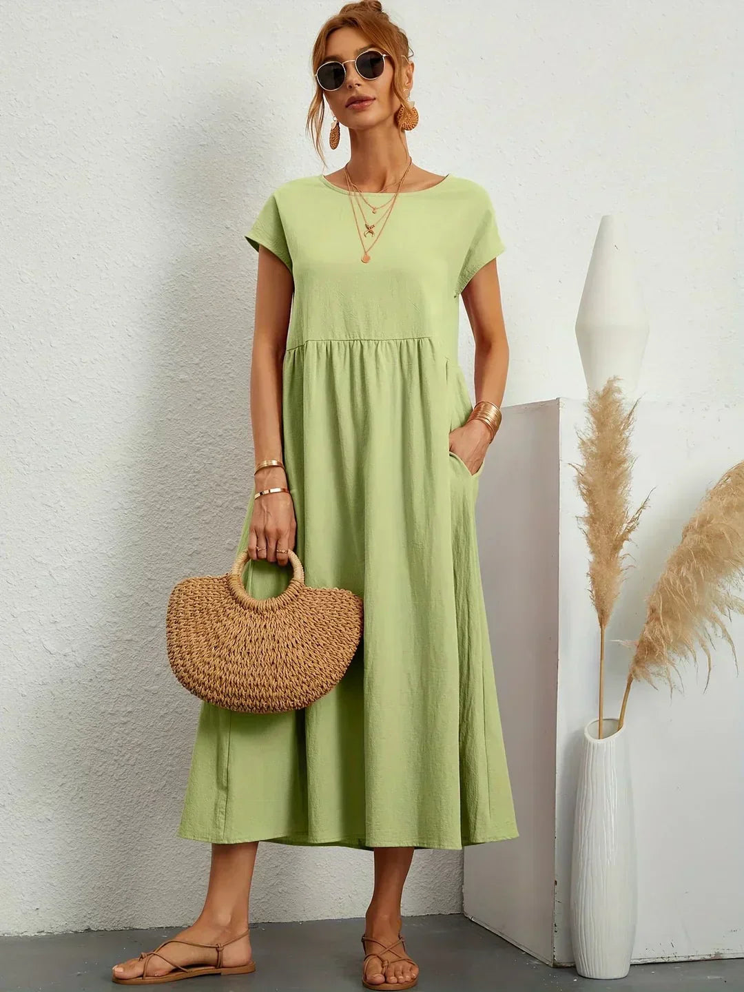 Ursina™ | Abito Midi Fluido