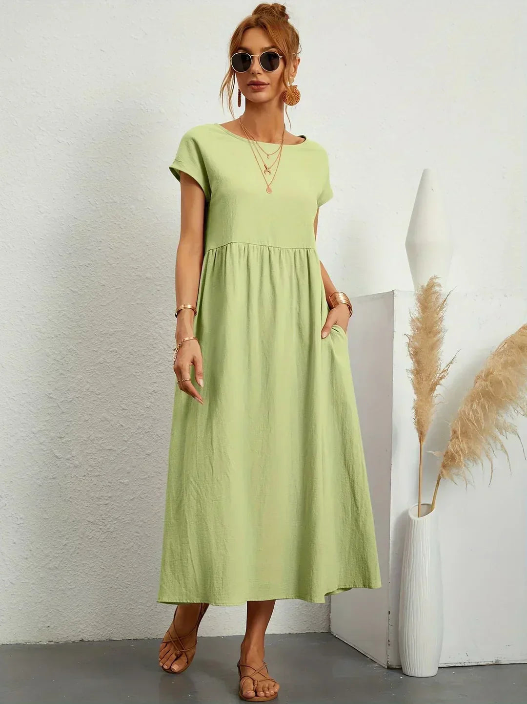 Ursina™ | Abito Midi Fluido