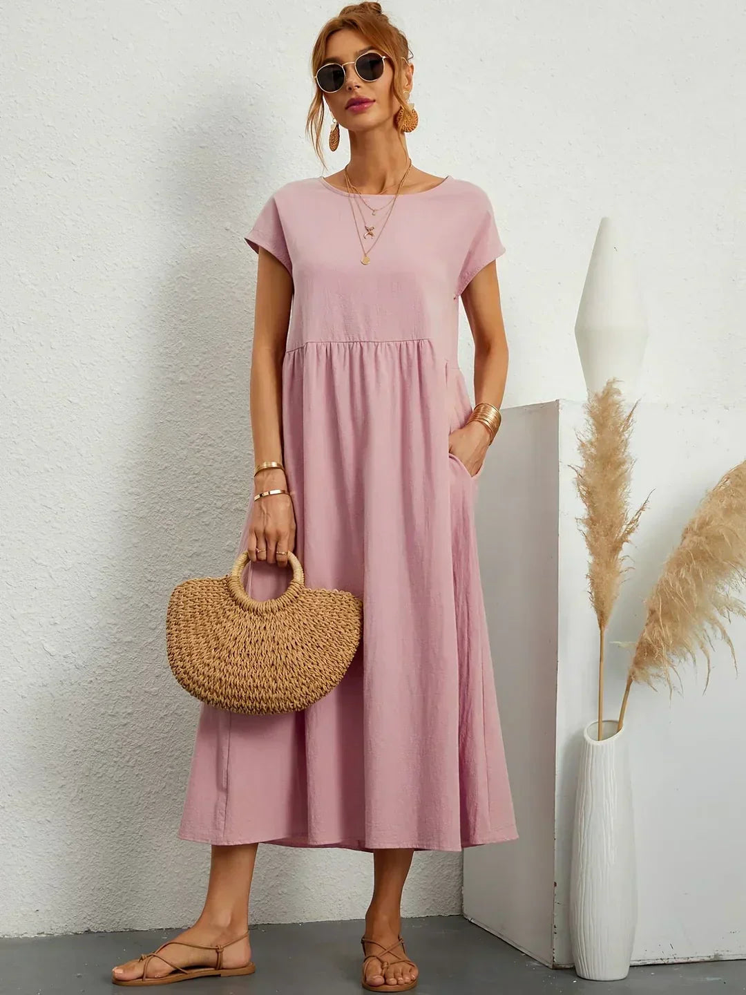 Ursina™ | Abito Midi Fluido