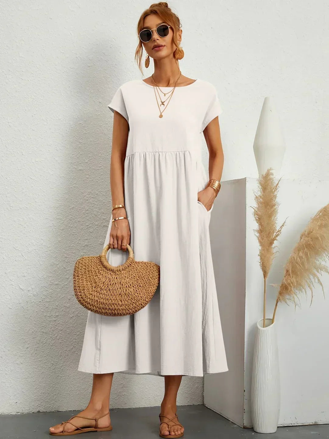 Ursina™ | Abito Midi Fluido
