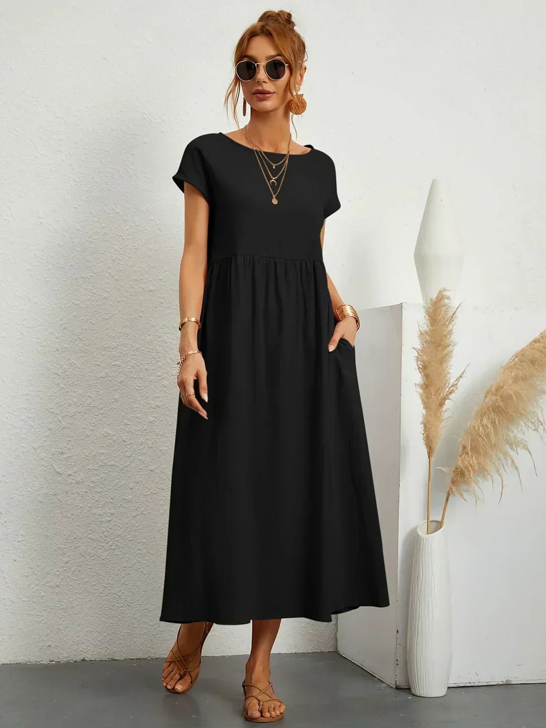 Ursina™ | Abito Midi Fluido