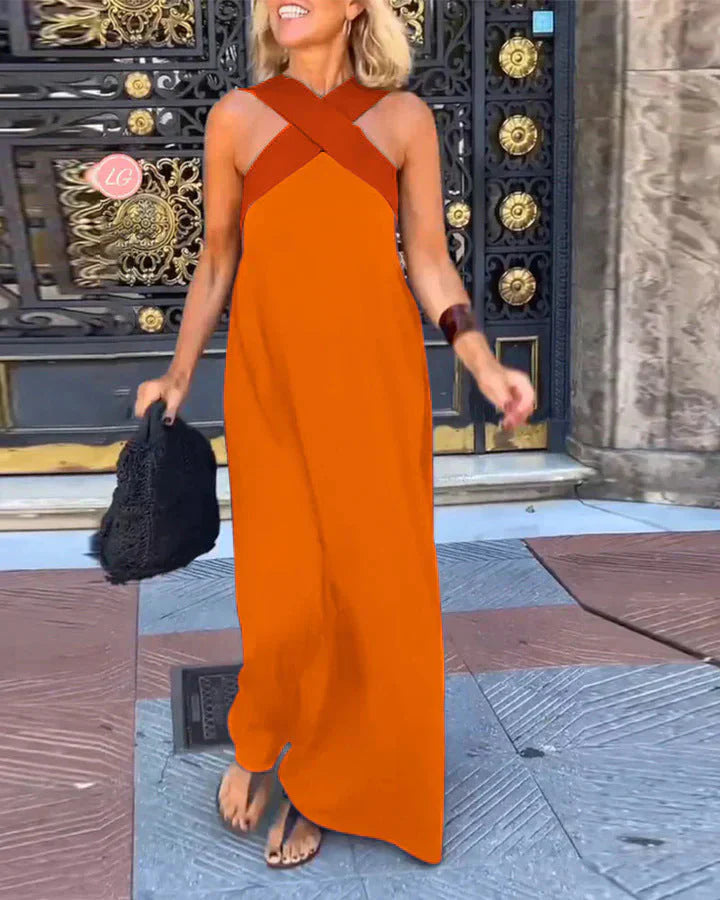Quirine™ | Abito Maxi con Davanti Avvolgente