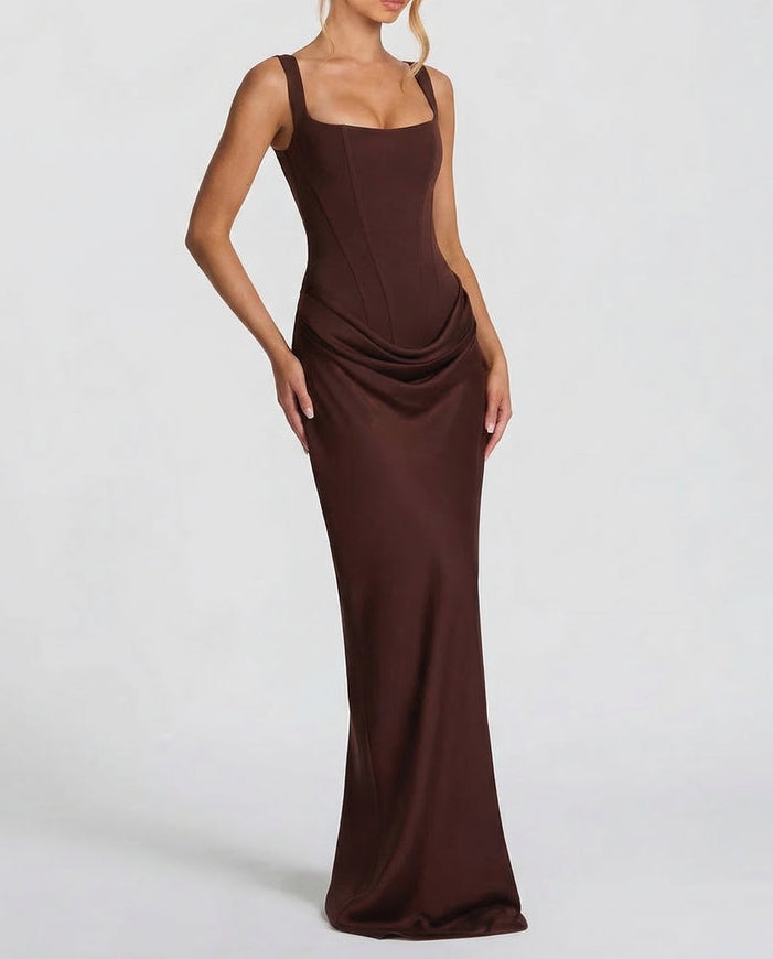Sienna | Elegante Abito Maxi con Corpetto