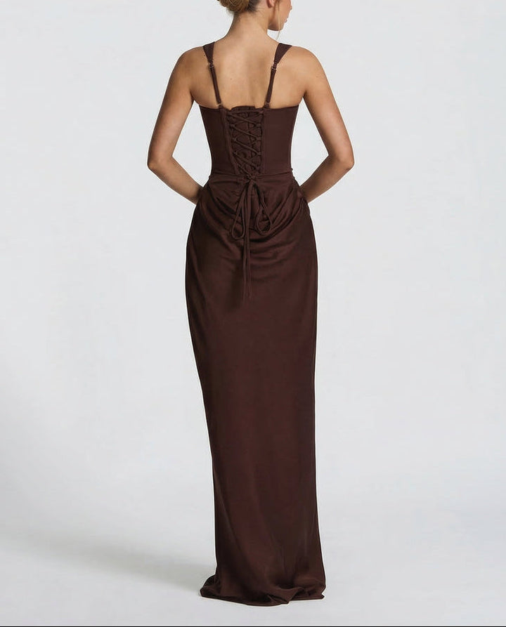 Sienna | Elegante Abito Maxi con Corpetto