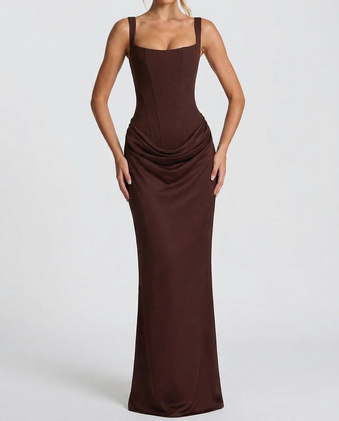 Sienna | Elegante Abito Maxi con Corpetto