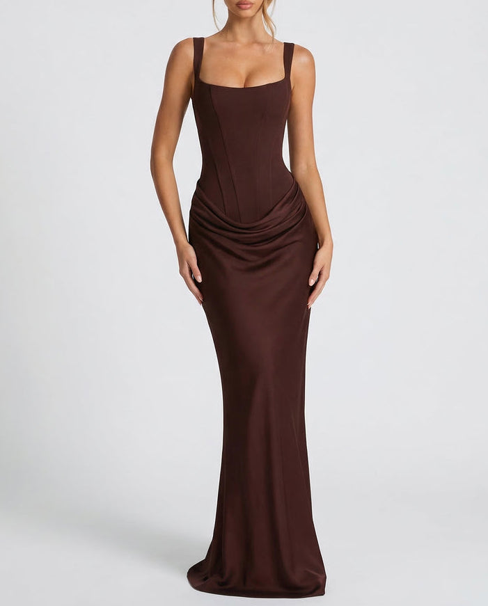 Sienna | Elegante Abito Maxi con Corpetto