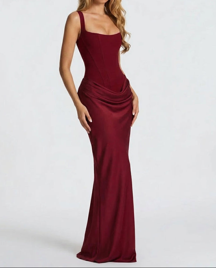 Sienna | Elegante Abito Maxi con Corpetto