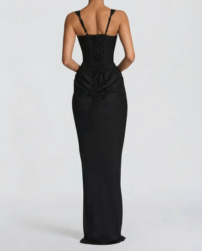 Sienna | Elegante Abito Maxi con Corpetto