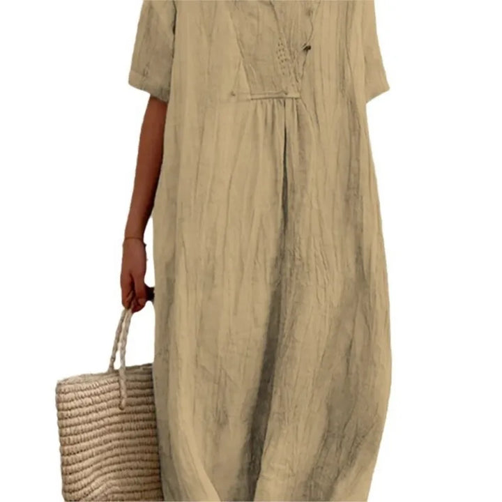 Silvana™ | Vestito Maxi Testurizzato Relaxato