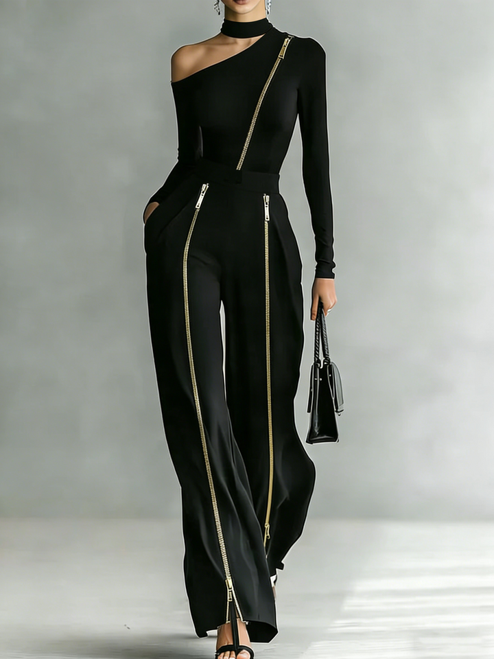 Set con Zip Sienna Off-Shoulder