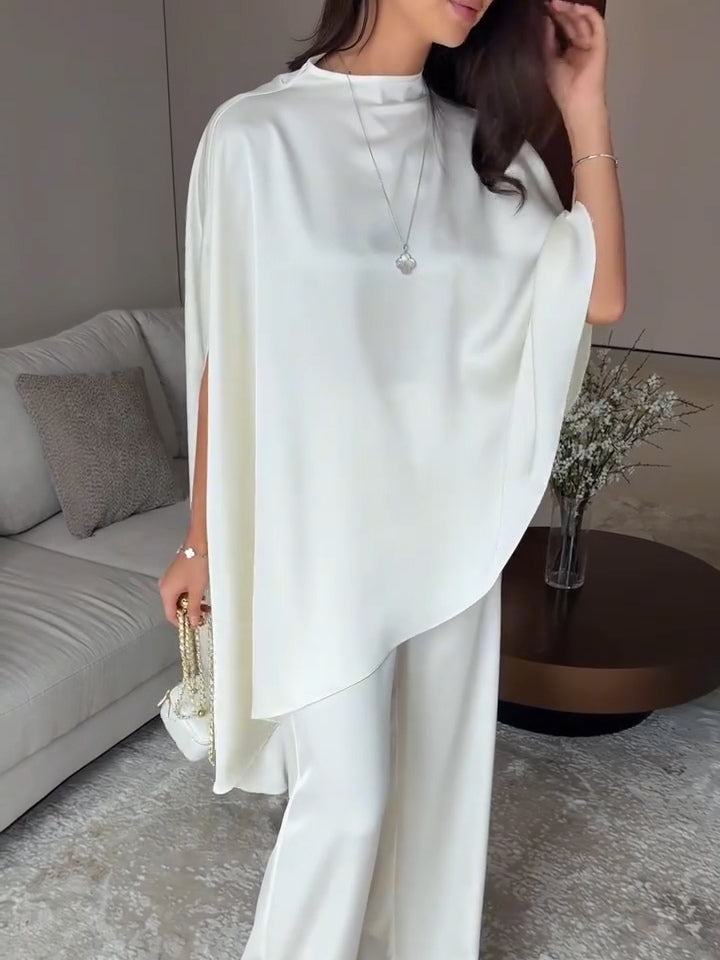 Set Top e Pantaloni Samantha in Satin