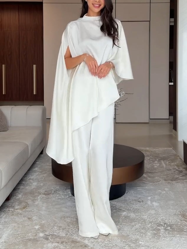Set Top e Pantaloni Samantha in Satin