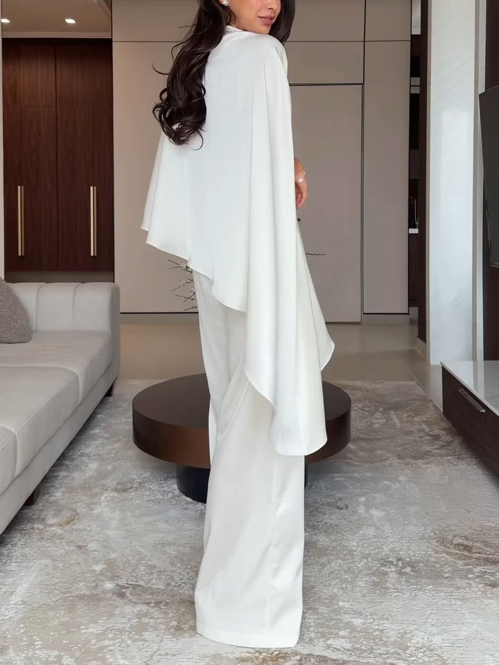 Set Top e Pantaloni Samantha in Satin