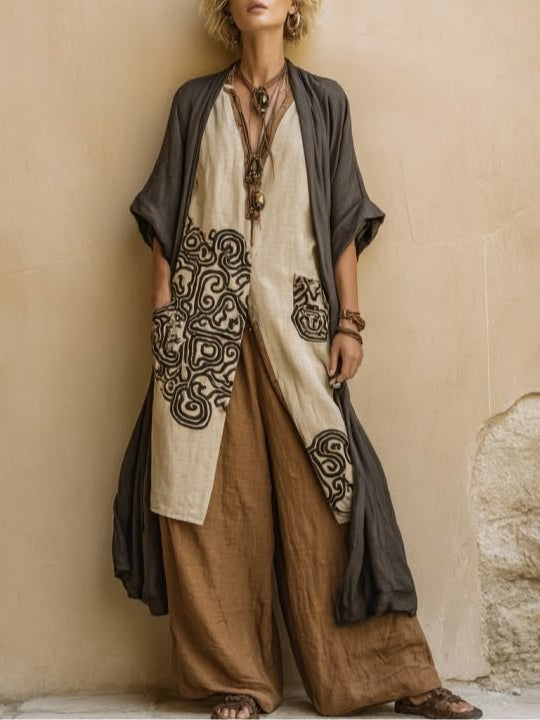 Zara Set Tre Pezzi con Motivo Tribale
