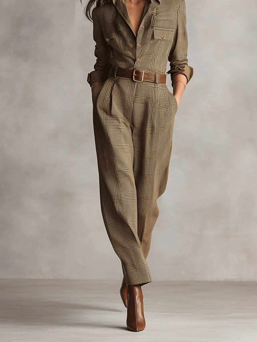 Corenne | Elegante Tuta a Quadri