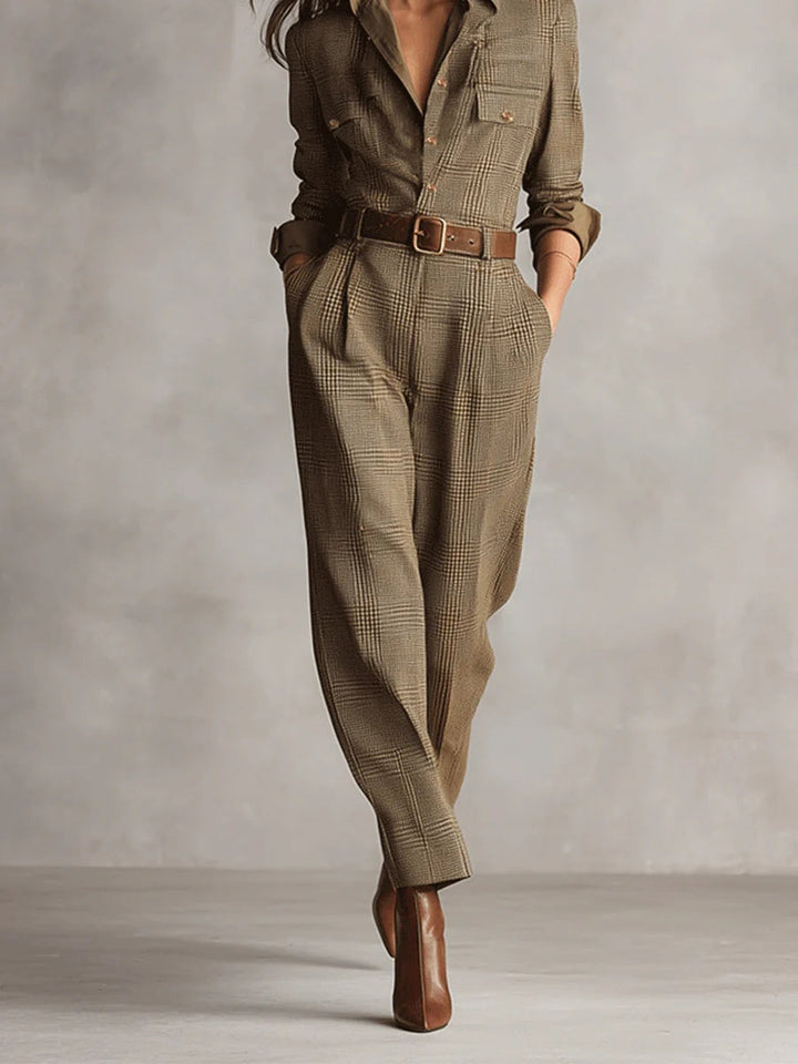Corenne | Elegante Tuta a Quadri