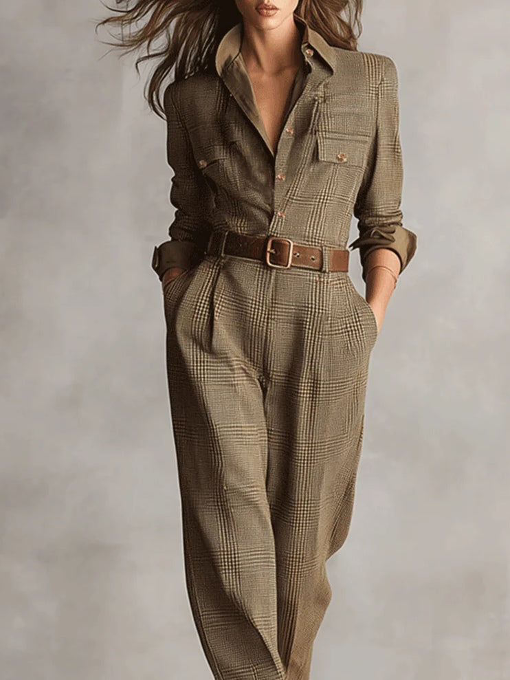 Corenne | Elegante Tuta a Quadri