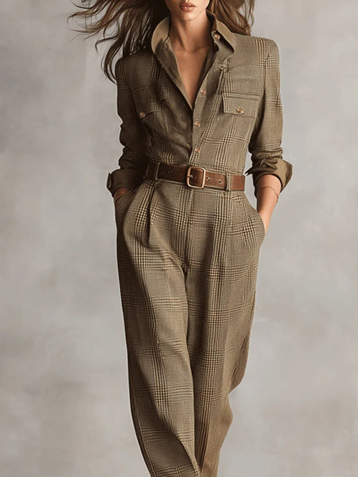 Corenne | Elegante Tuta a Quadri