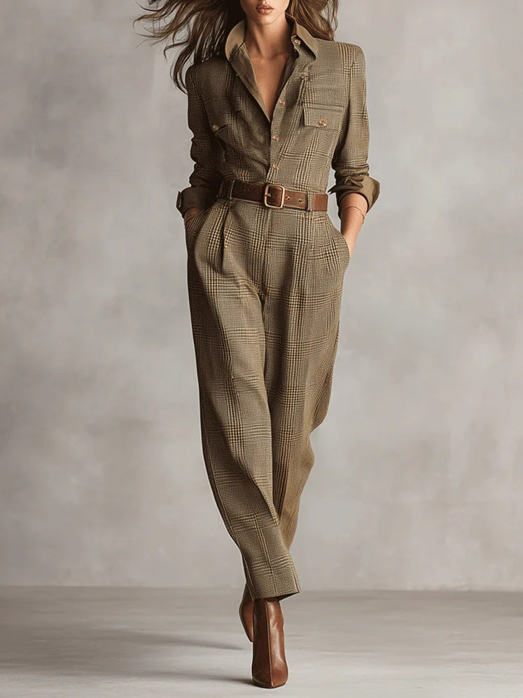 Corenne | Elegante Tuta a Quadri