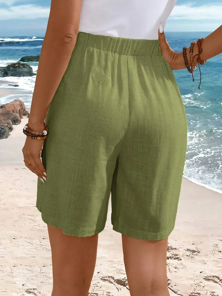 Whitney™ | Pantaloni Corti Con Bottoni Confortevoli