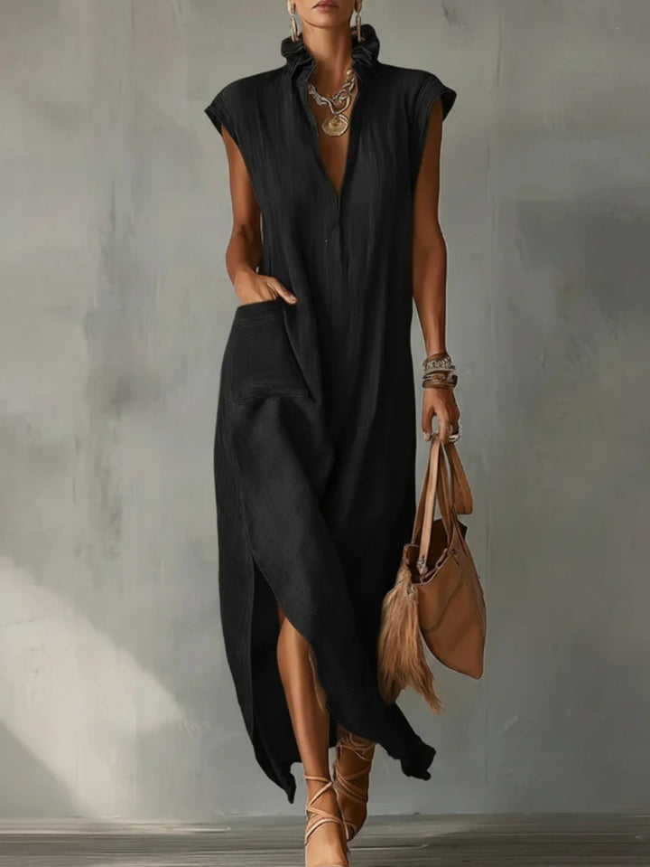 OLIVIA | ABITO CON TASCHE E SPACCO