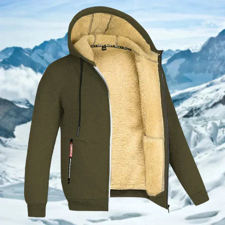Gilben - Giacca Invernale da Uomo con Cappuccio e Fodera in Pile