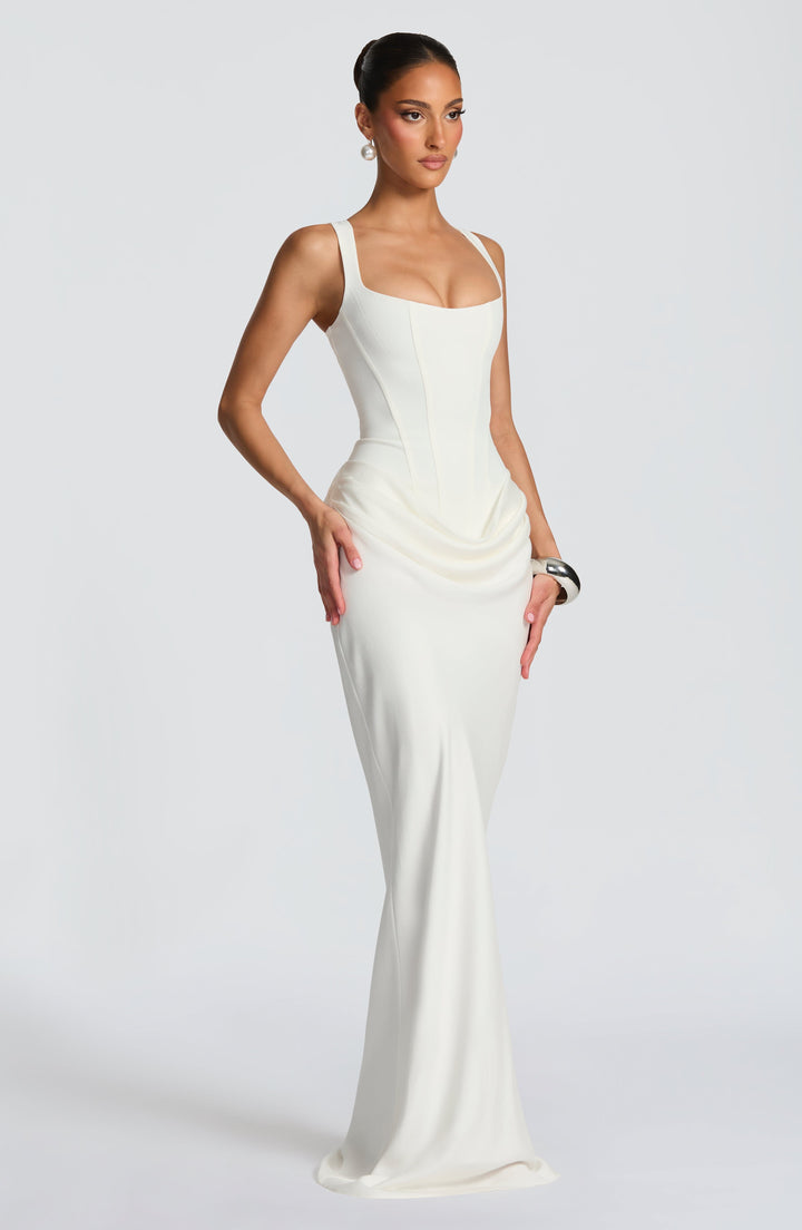 Leonor | Abito Maxi con Scollatura Quadrata