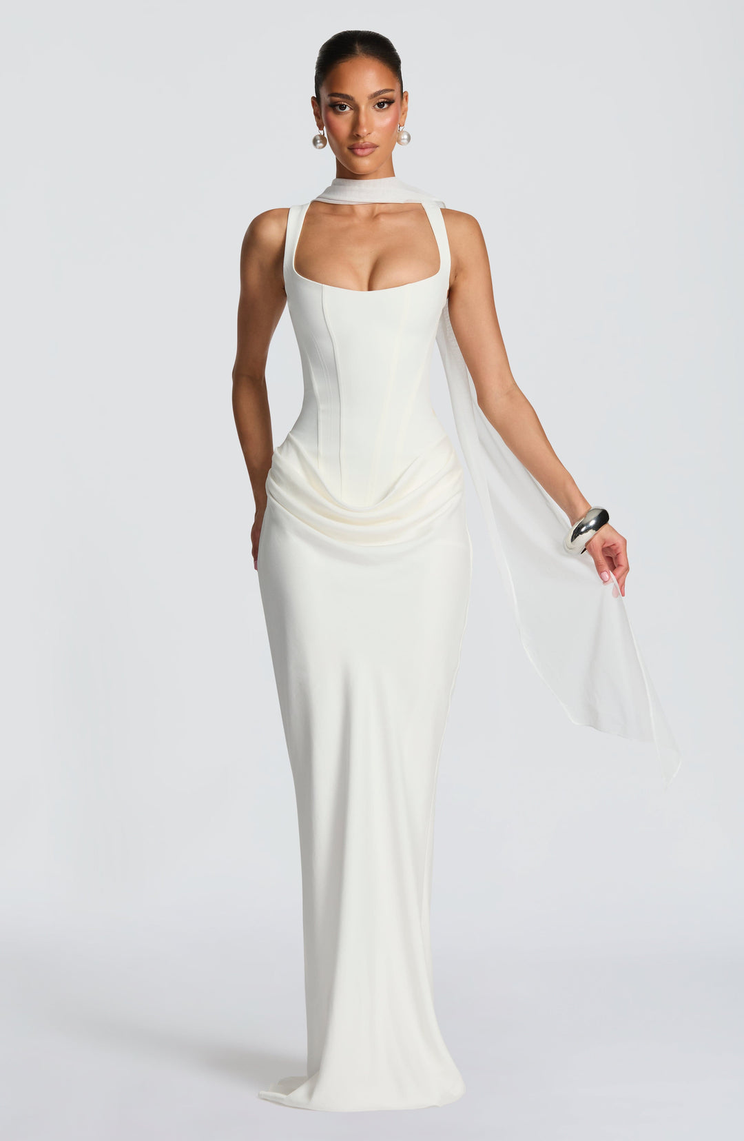 Leonor | Abito Maxi con Scollatura Quadrata