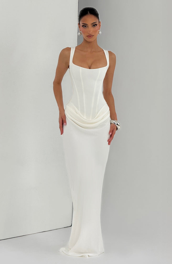 Leonor | Abito Maxi con Scollatura Quadrata