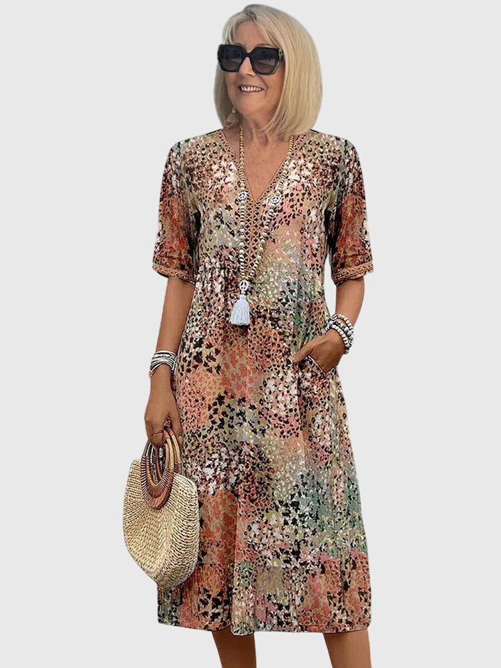 Bella | Abito Midi Floreale Elegante