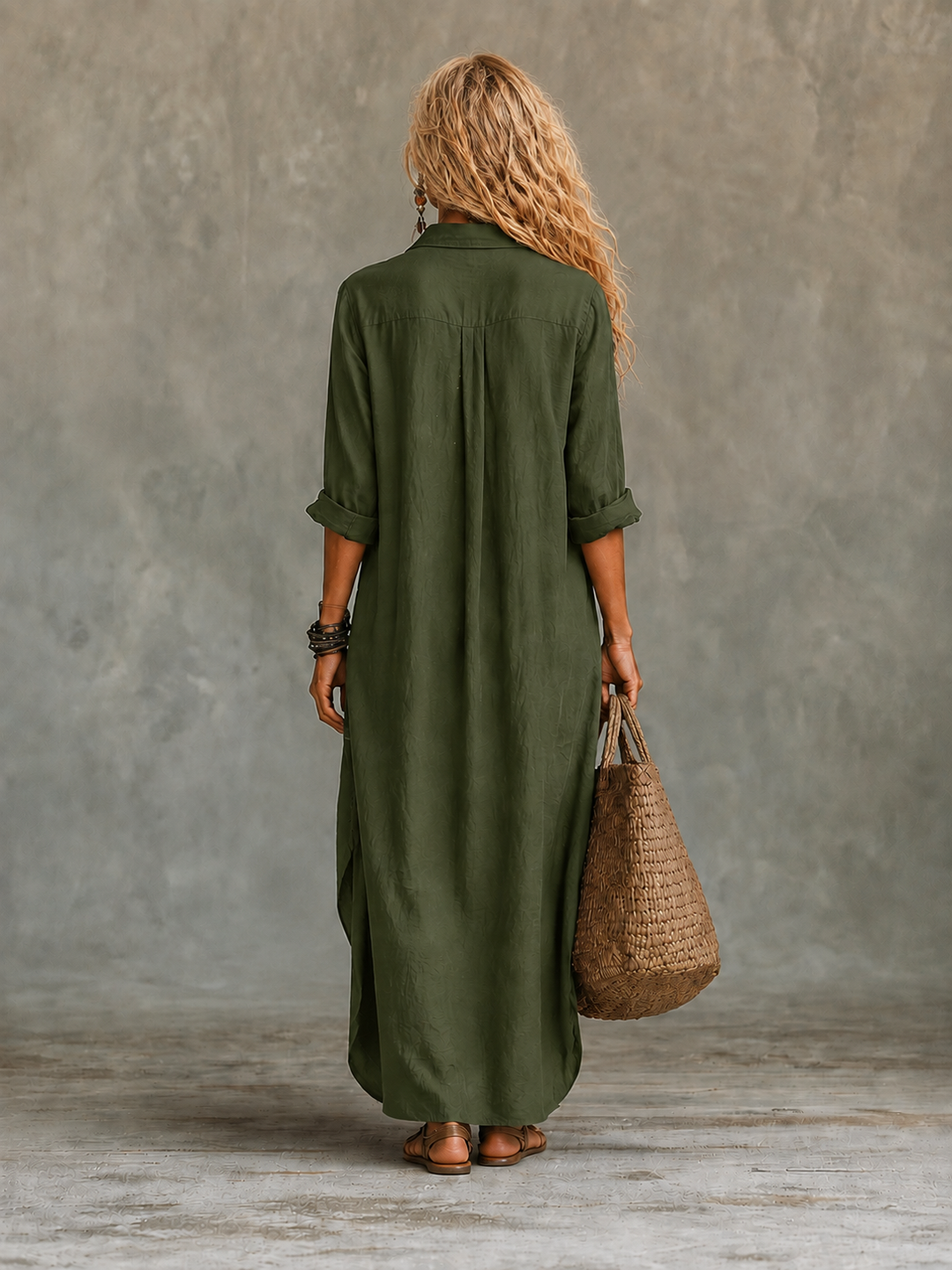 Vivienne | Abito Maxi con Bottoni