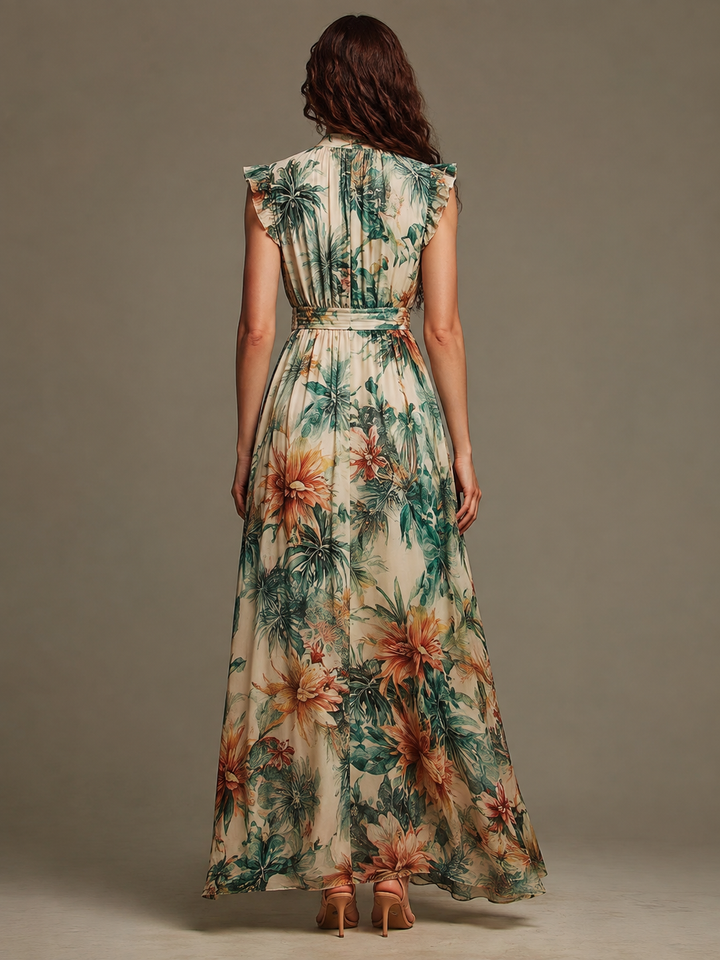 Grace | Vestito Tropicale Dipinto