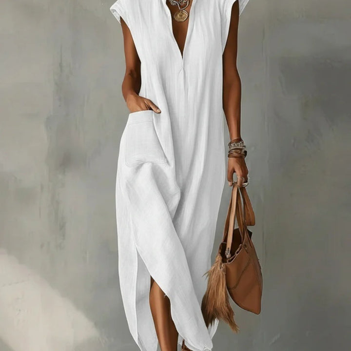 OLIVIA | ABITO CON TASCHE E SPACCO