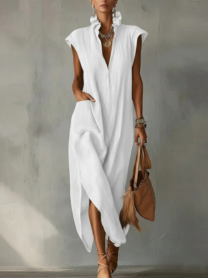OLIVIA | ABITO CON TASCHE E SPACCO