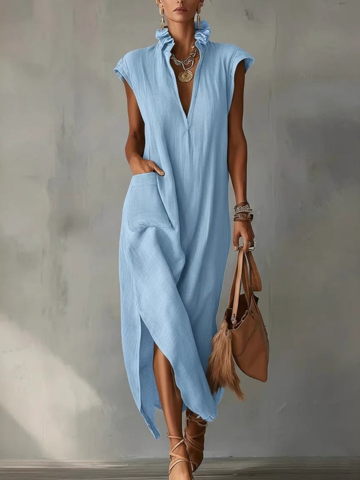 OLIVIA | ABITO CON TASCHE E SPACCO