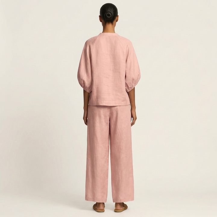 Marlowe | Set con Maniche a Palloncino e Zip Frontale