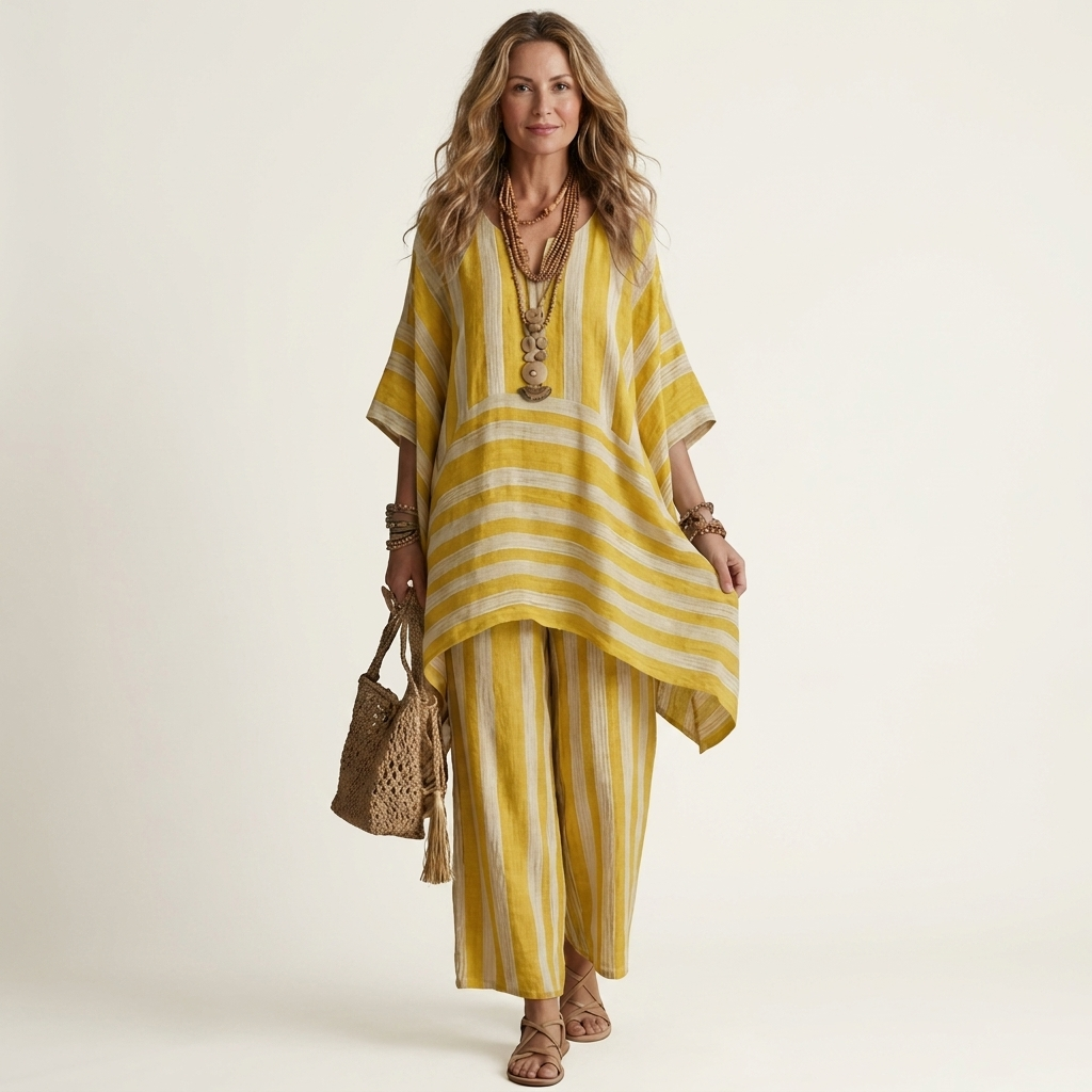 Kiara | Set in Cotone-Lino a Due Pezzi