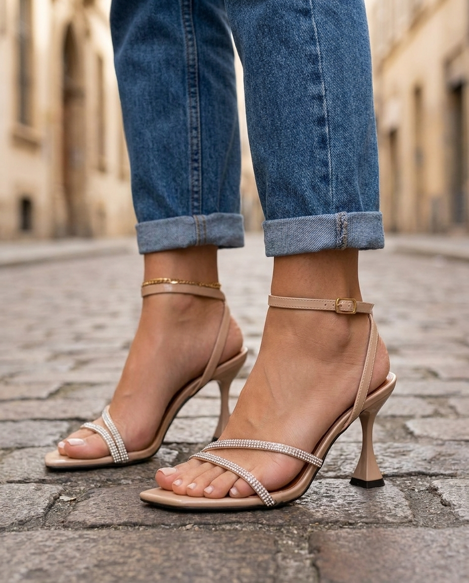 Diana | Tacchi con Cinghie di Strass