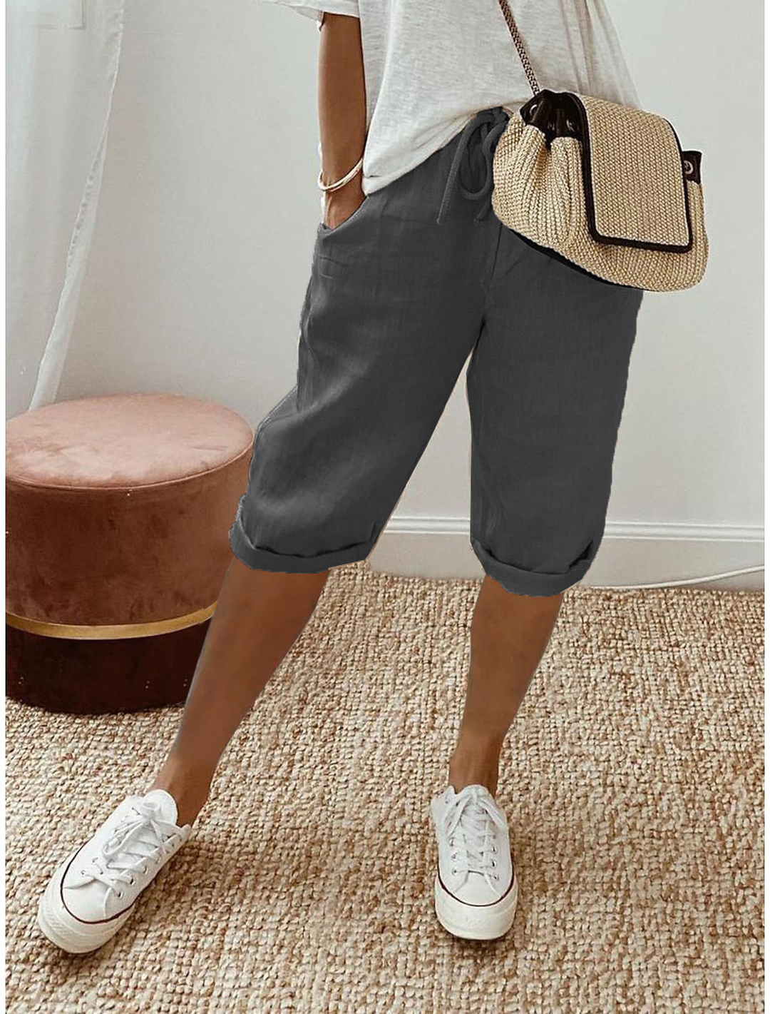 Anne™ | Pantaloni Capri Relaxati
