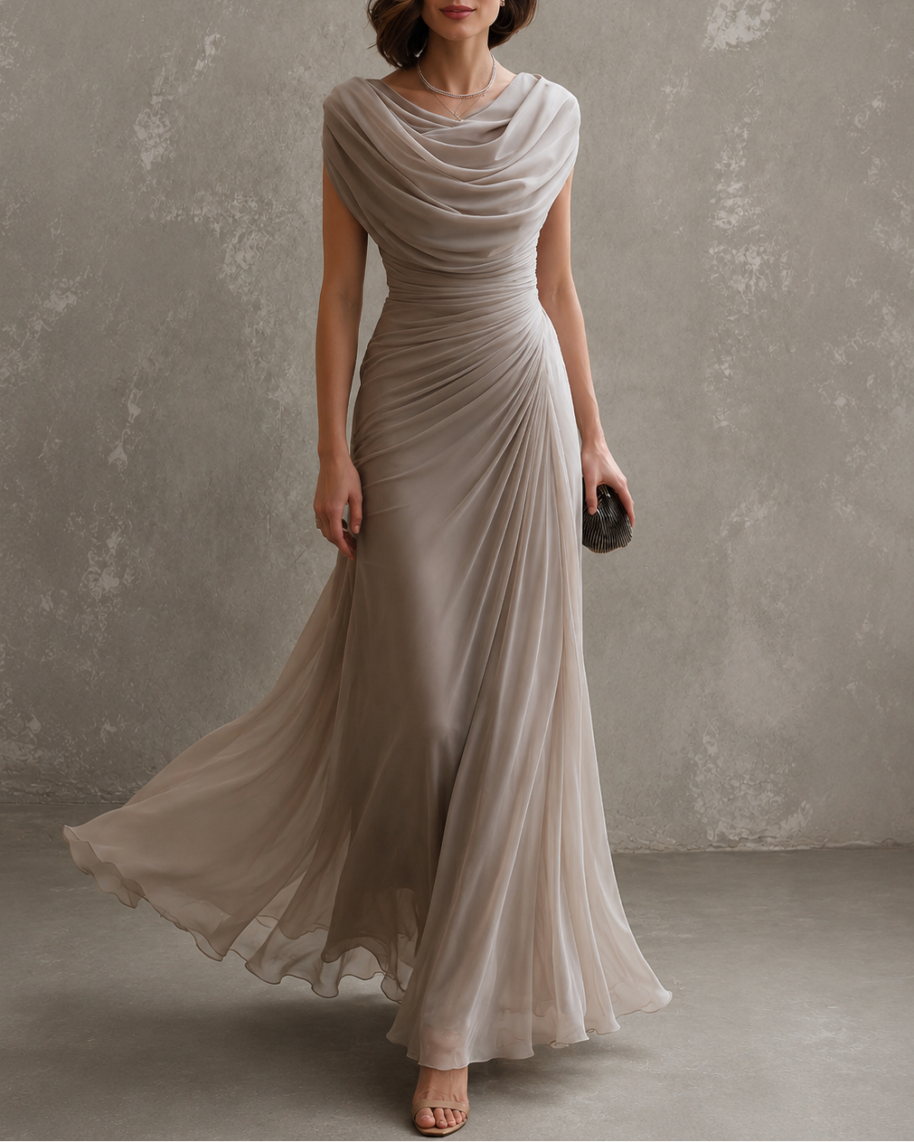 Jilliann | Elegante Abito Maxi Fluttuante