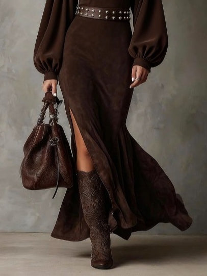 Harriet | Abito Midi con Maniche a Lanterna Vintage