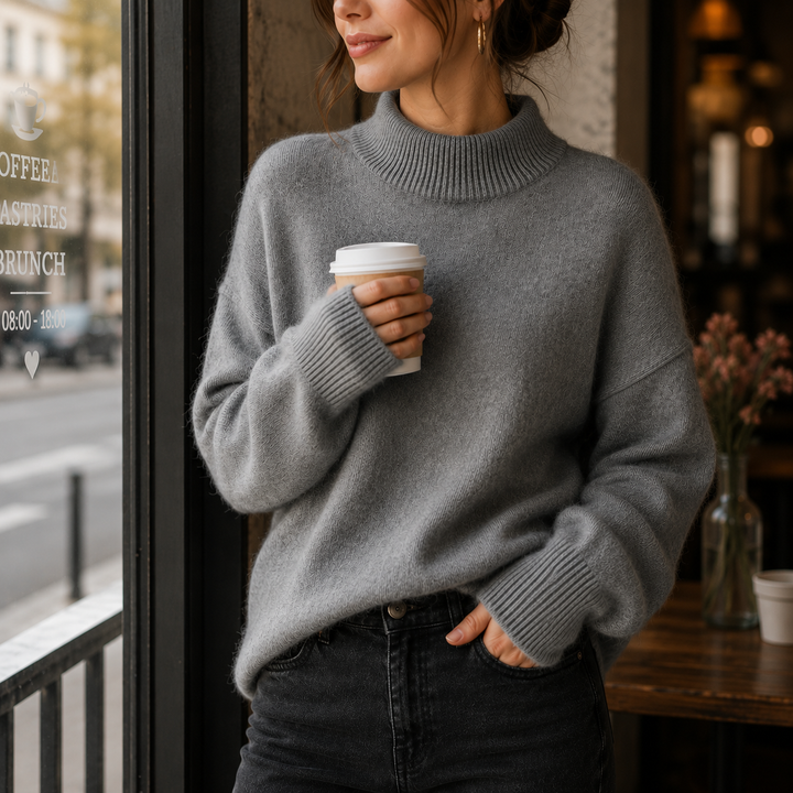 Juniper | Maglione Oversized con Collo Alto per Donne