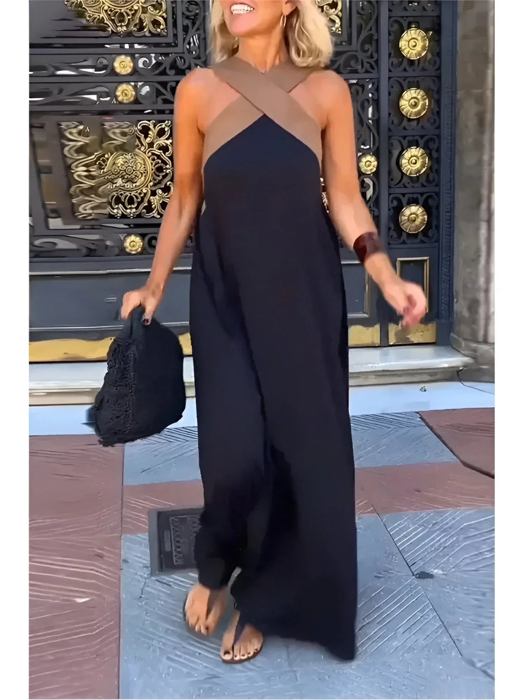 Quirine™ | Abito Maxi con Davanti Avvolgente