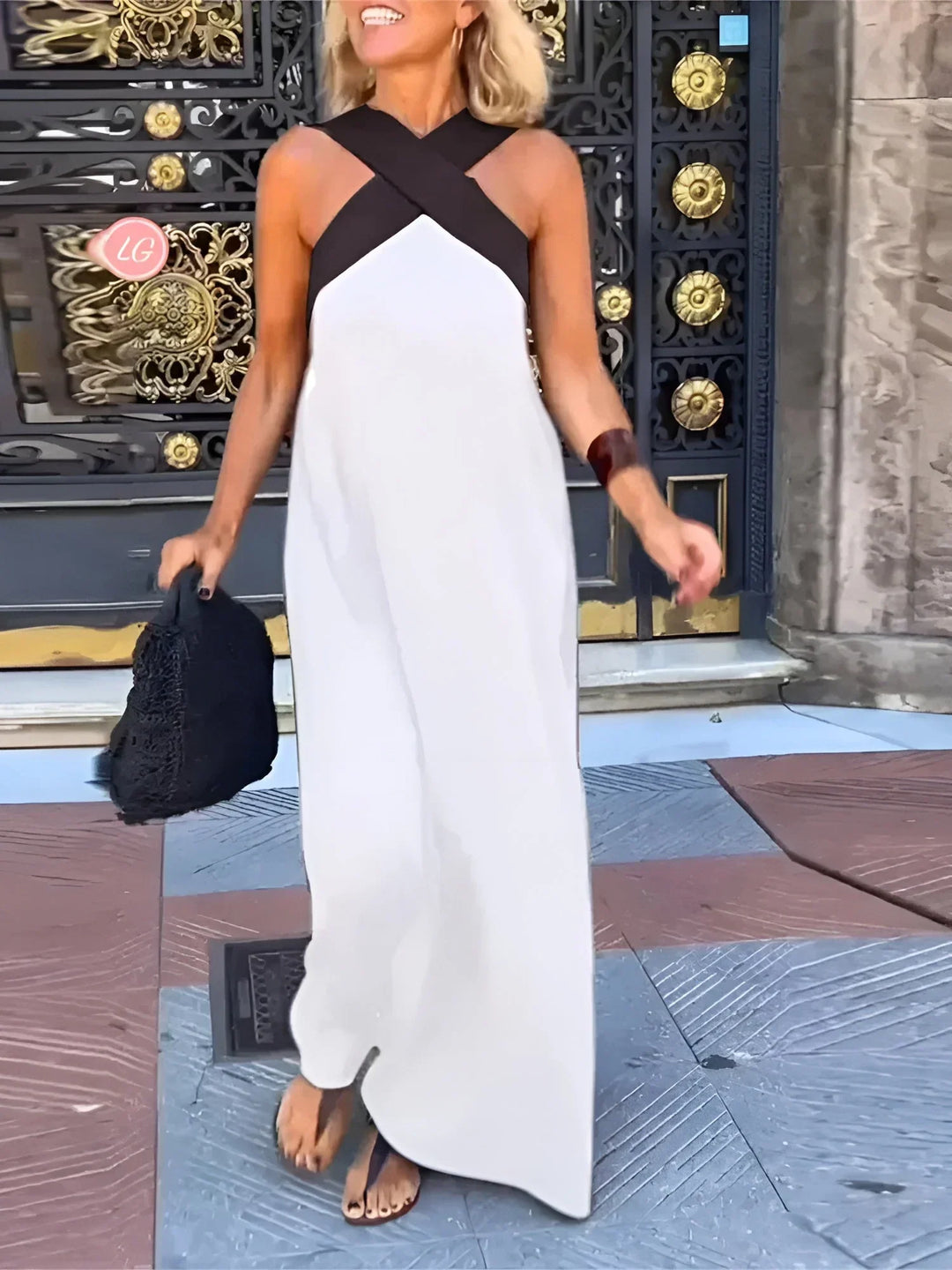 Quirine™ | Abito Maxi con Davanti Avvolgente
